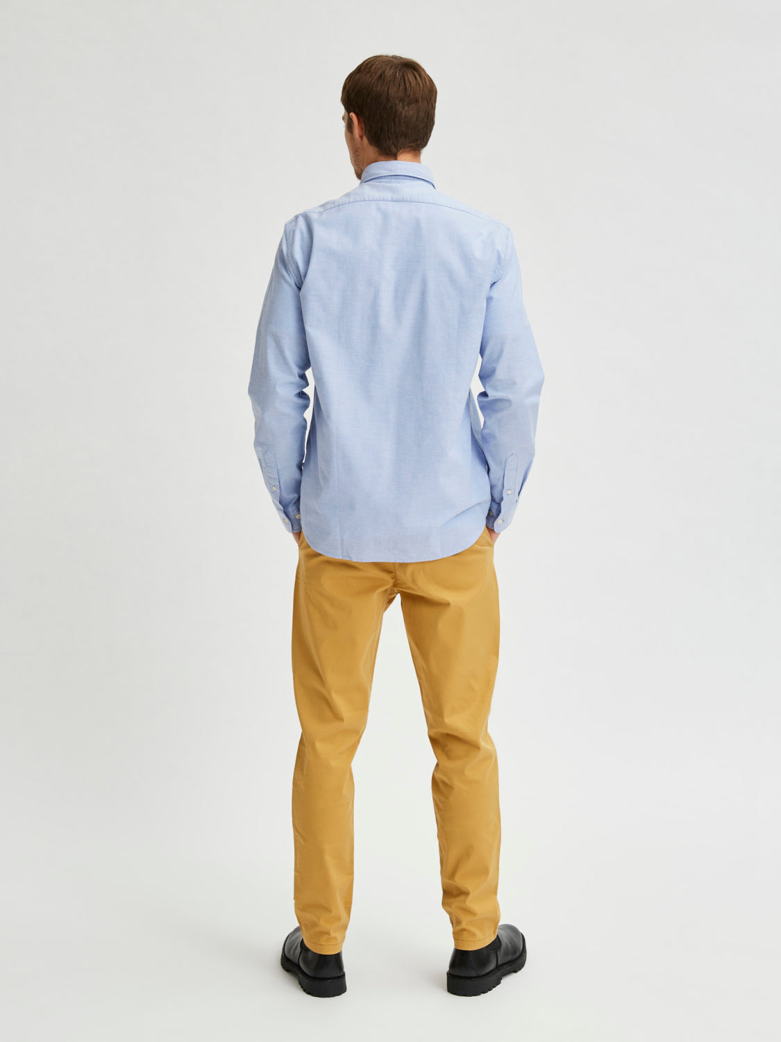SLHREGRICK-OX Shirts - light blue